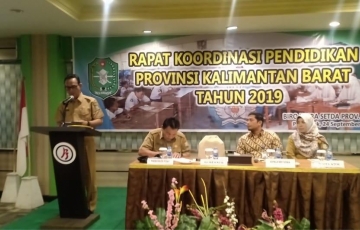 Rapat Koordinasi Pendidikan Provinsi Kalbar Tahun 2019