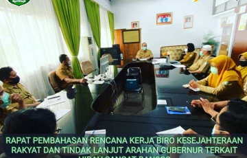 Rapat Internal Biro Kesejahteraan Rakyat