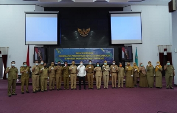 RAPAT KOORDINASI PENINGKATAN PERLINDUNGAN SOSIAL KETENAGAKERJAAN DI PROVINSI KALIMANTAN BARAT TAHUN 2021