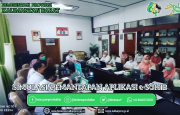 Simulasi/Pemantapan Aplikasi e-SOHIB KALBAR dengan TIM Pengembang Aplikasi